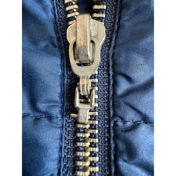 Chico's Zenergy jacket blue quilted knit cuffs & adjustable hemline  Sz 3 US XL - Picture 9 of 10